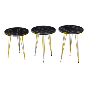 Mesa de comedor Ry juego de 3 en varios colores [en.casa]