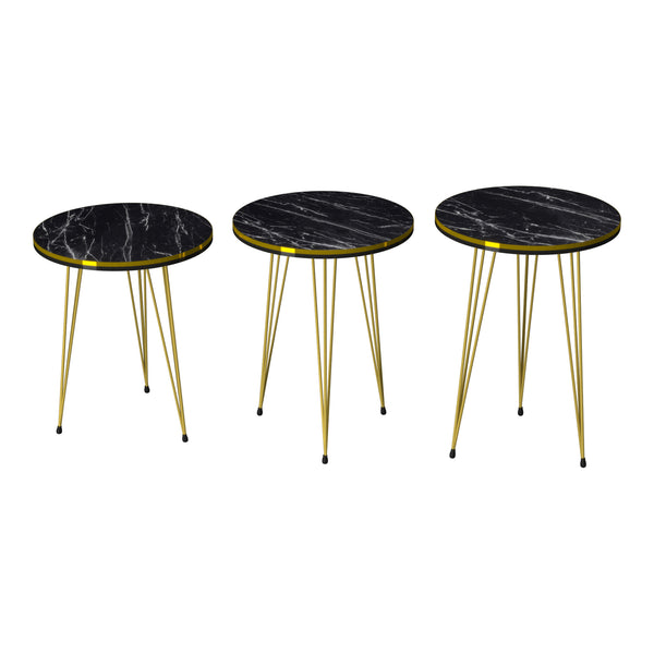 Mesa de comedor Ry juego de 3 en varios colores [en.casa]