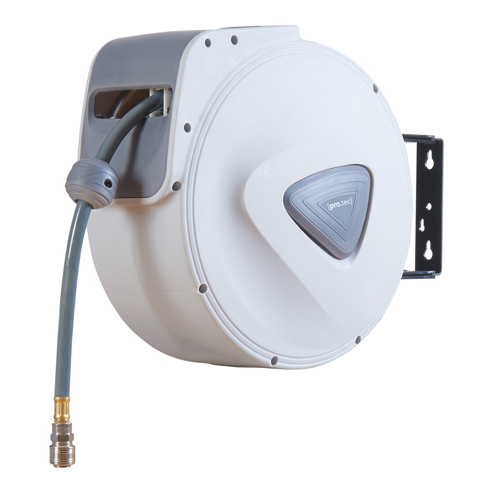 Enrollador de manguera de aire comprimido Nassau Blanco/Gris [pro.tec]