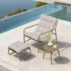 Conjunto de muebles de jardín Trerdfjoa de 3 piezas [en.casa]