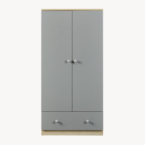 Armario ropero infantil Beldinupp con 2 puertas 123x60x40 cm [en.casa]