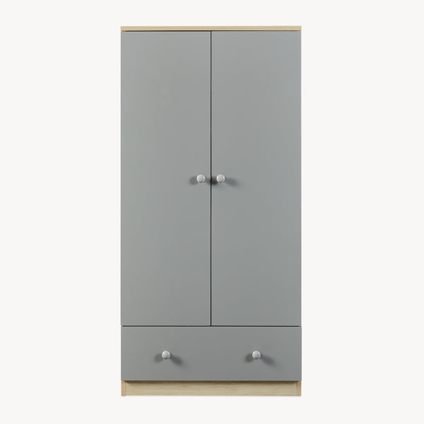Armario ropero infantil Beldinupp con 2 puertas 123x60x40 cm [en.casa]