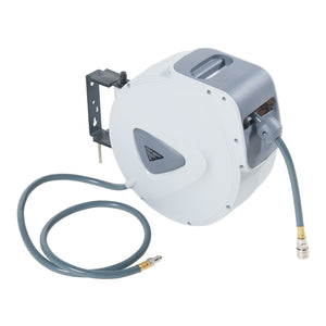 Enrollador de manguera de aire comprimido Nassau Blanco/Gris [pro.tec]