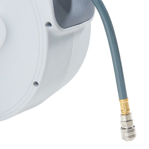 Enrollador de manguera de aire comprimido Nassau Blanco/Gris [pro.tec]