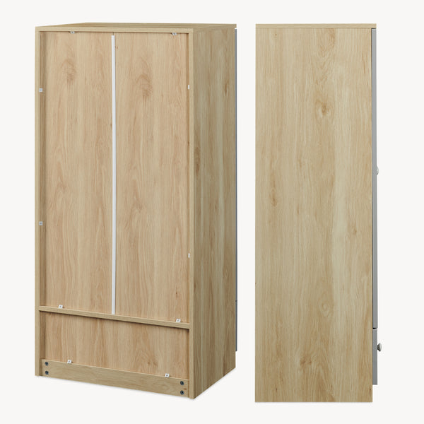 Armario ropero infantil Beldinupp con 2 puertas 123x60x40 cm [en.casa]