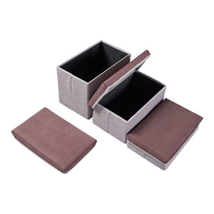 Escalera para perros Vojens de 3 niveles - Gris [en.casa]