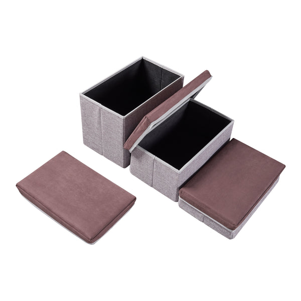 Escalera para perros Vojens de 3 niveles - Gris [en.casa]