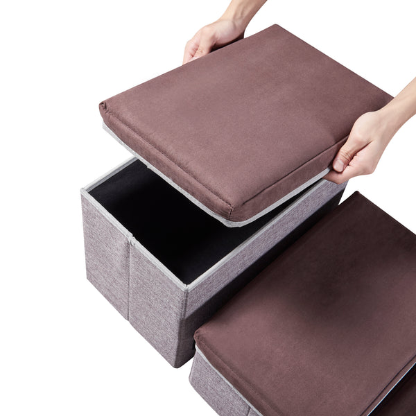 Escalera para perros Vojens de 3 niveles - Gris [en.casa]