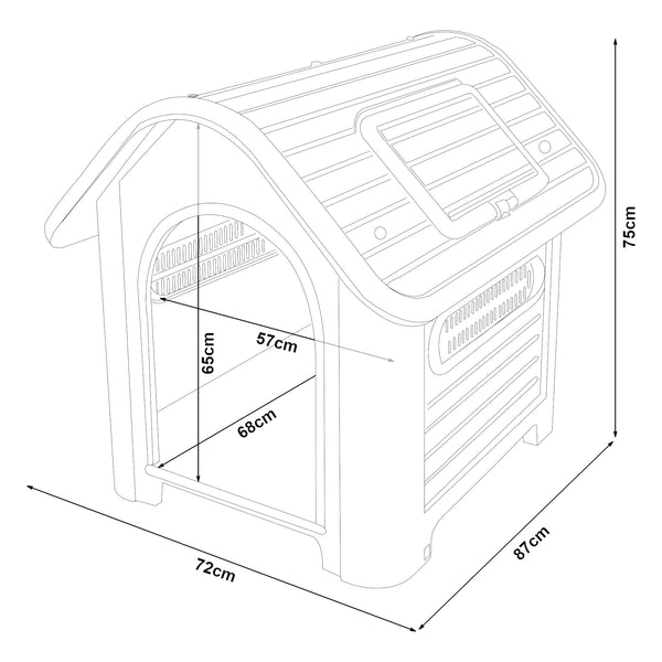 Caseta para perros Bello [en.casa]