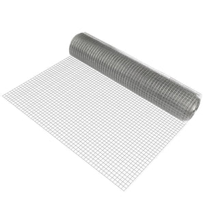 Valla de malla 1x25 m/rollo acero galvanizado gris pro.tec - premiumXL