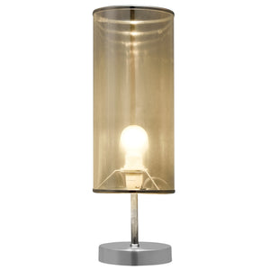 Lámpara de mesa Gloss 1x E14 Ø 13,5 x 44 cm Lámina reflectante color cromo lux.pro