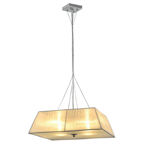 Lámpara colgante Walsum 4x E14 Ø45x113 cm Blanco lux.pro