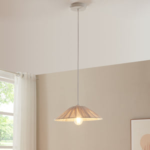 Lámpara colgante Bridge blanco/beige [lux.pro] - premiumXL