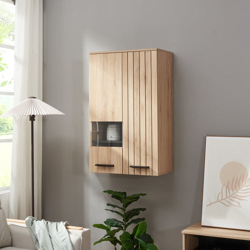 Armario de pared Noppen 98x60x38 cm aspecto roble [en.casa] - premiumXL