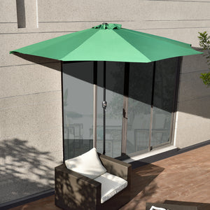 Parasol semicircular Eger Ø300 en varios colores [casa.pro]