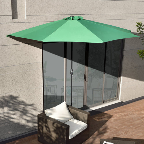 Parasol semicircular Eger Ø300 en varios colores [casa.pro]