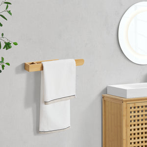 Toallero de pared Tønsberg bambú [en.casa] - premiumXL