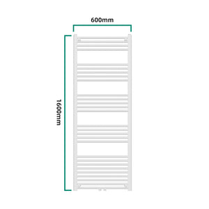 Radiador toallero mural Voss 21/24/28 tubos acero - En diferentes medidas y colores [neu.haus]
