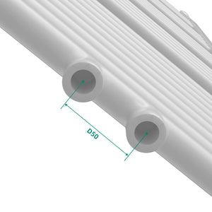 Radiador toallero mural Voss 21/24/28 tubos acero - En diferentes medidas y colores [neu.haus]