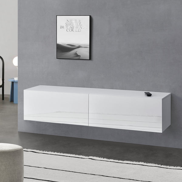 Mueble de TV de pared Evaton [en.casa]