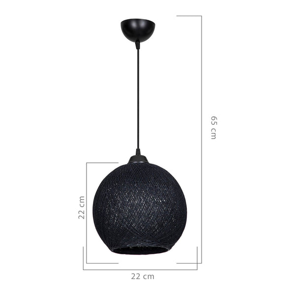 Lámpara colgante Lisburn E27 metal en varios colores [lux.pro]