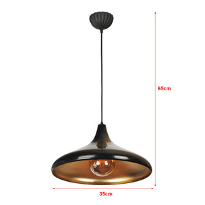 Lámpara colgante Knutsford 1 x E27 en varios colores [lux.pro]