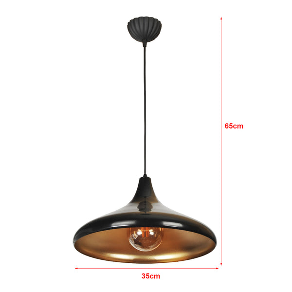 Lámpara colgante Knutsford 1 x E27 en varios colores [lux.pro]