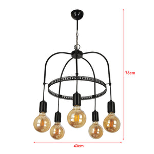 Lámpara colgante Llandudno E27 metal en varios colores y tamaños [lux.pro]