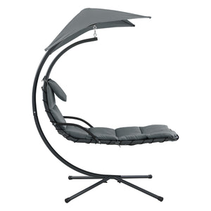 Tumbona colgante con toldo en varios colores en.casa