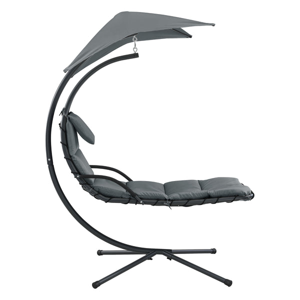 Tumbona colgante con toldo en varios colores en.casa