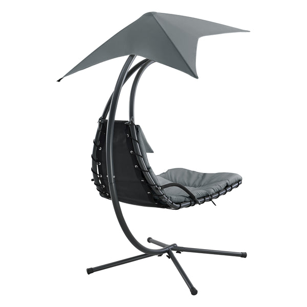 Tumbona colgante con toldo en varios colores en.casa