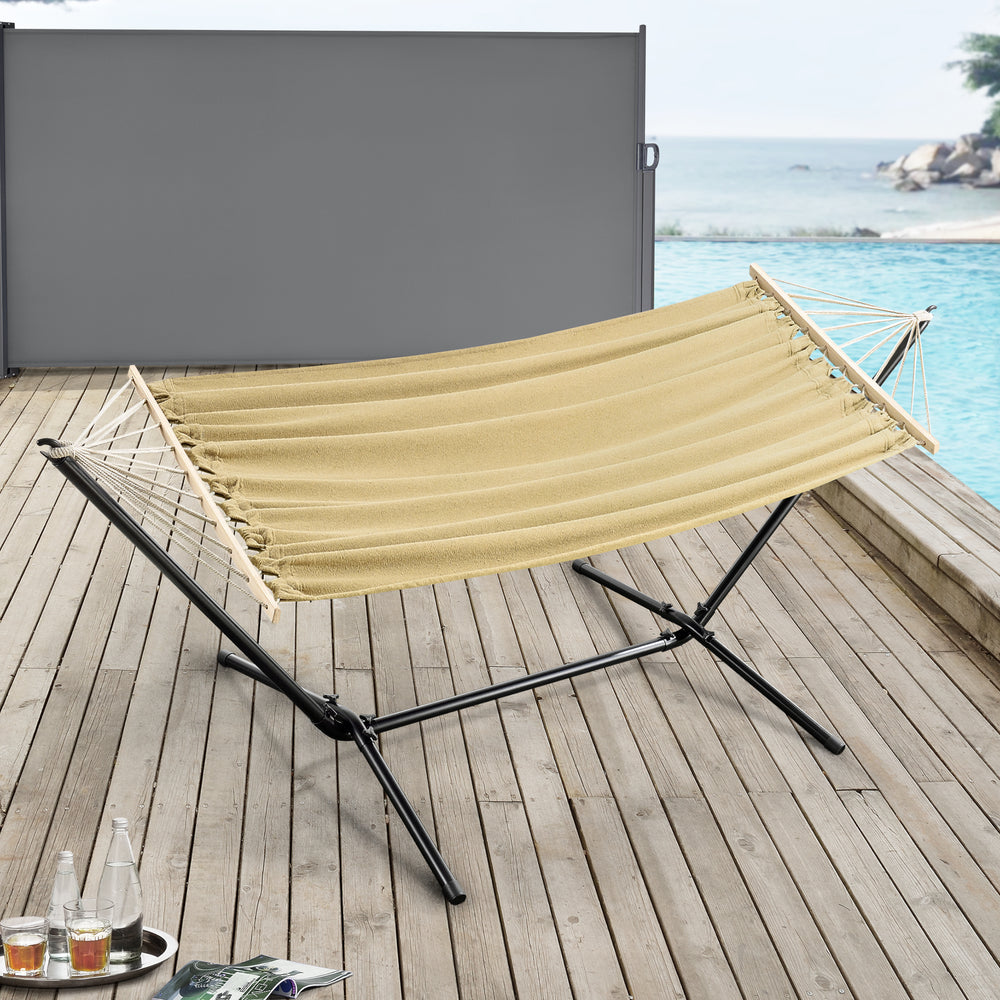 Hamaca Surte con soporte 200x100 cm [en.casa] - premiumXL