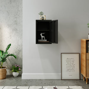 Armario colgante Burlöv 50x33x35 cm acero [en.casa]