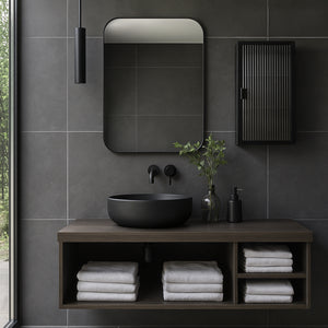 Armario de pared Zundert puerta de vidrio 60x35x15 cm - [en.casa]