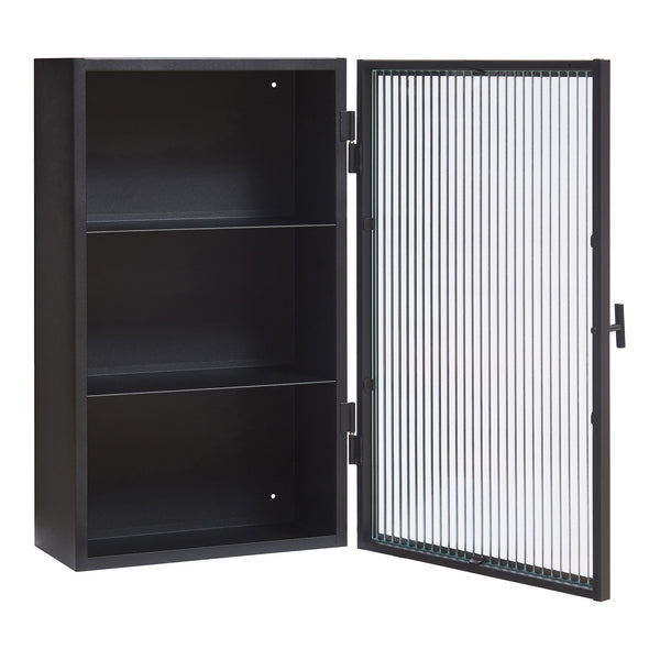 Armario de pared Zundert puerta de vidrio 60x35x15 cm - [en.casa]