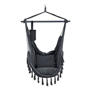 Silla colgante Aranga Máx. 120 kg con 2 cojines en varios colores [en.casa]