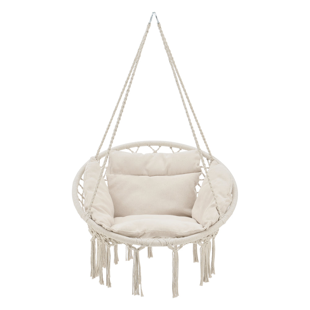 Silla colgante Kailua Máx. 150 kg Interior Exterior con cojín casa.pro