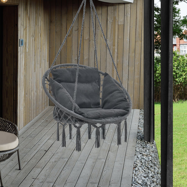 Silla colgante Kailua Máx. 150 kg Interior Exterior con cojín casa.pro