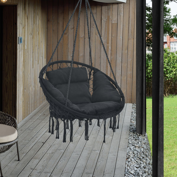 Silla colgante Kailua Máx. 150 kg Interior Exterior con cojín casa.pro