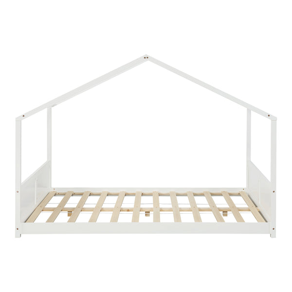 Cama casita Simo con colchón Blanco [en.casa]