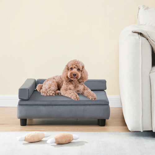 Cama para mascotas Salkonssad 60x45x24 cm [en.casa]