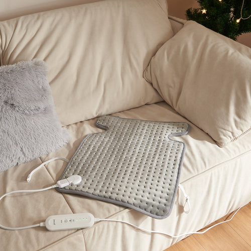 Almohadilla térmica eléctrica Calvera 80W 50x40cm Gris [en.casa]