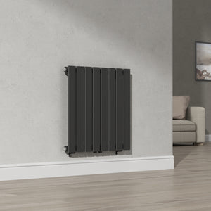 Radiador de diseño Nore Negro 60x60cm Monocapa 459W [neu.haus]