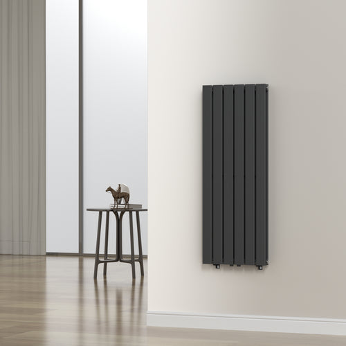 Radiador de diseño Nore Negro 120x45cm Doble capa 1140W [neu.haus]