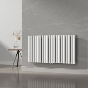 Radiador de tubo de diseño Nore Blanco 60x120cm de una capa 857W [neu.haus]
