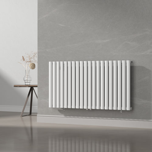 Radiador de tubo de diseño Nore Blanco 60x120cm de una capa 857W [neu.haus]