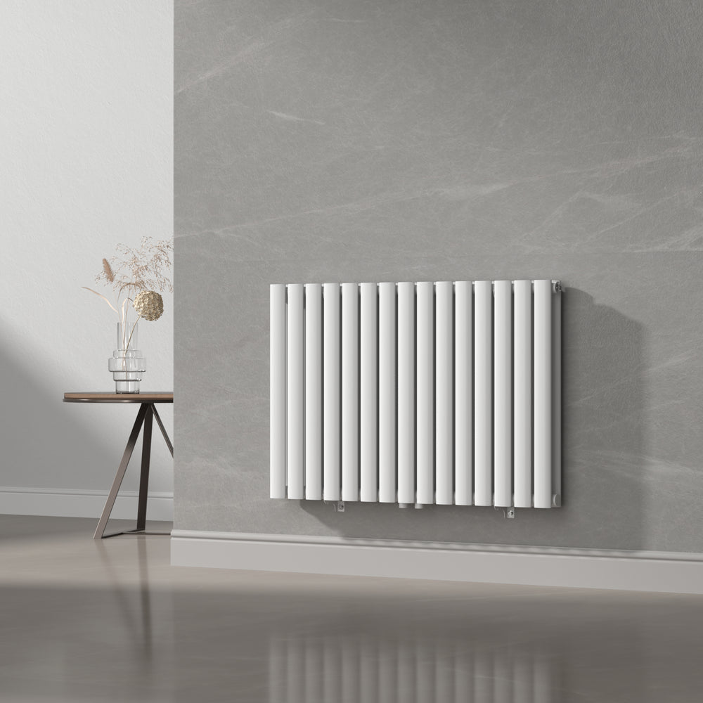 Radiador de tubo de diseño Nore Blanco 60x90cm Doble capa 1180W [neu.haus]
