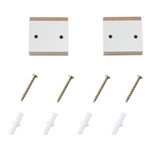 Revestimiento para radiador Charleston con estante, aspecto de lamas, blanco en.casa