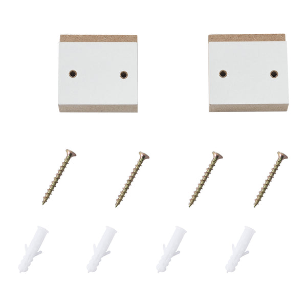 Revestimiento para radiador Charleston con estante, aspecto de lamas, blanco en.casa