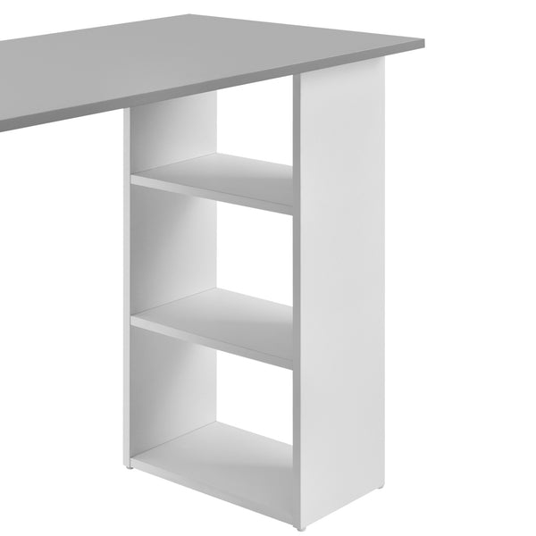 Escritorio Lemberg 120x50x72 cm con cajones + estante en.casa